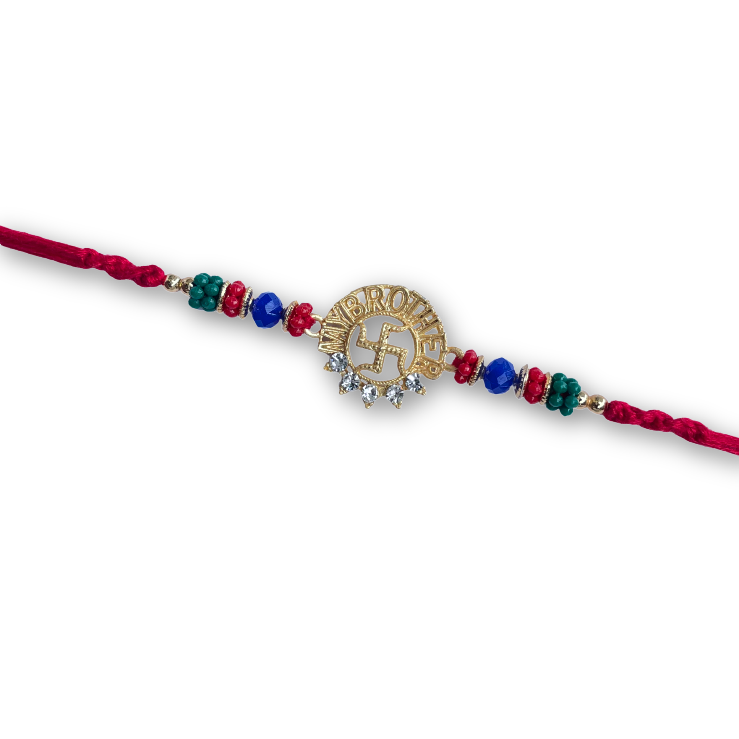 Swastik Brother Rakhi with Cadbury Gems Chocolate, 23.7 g