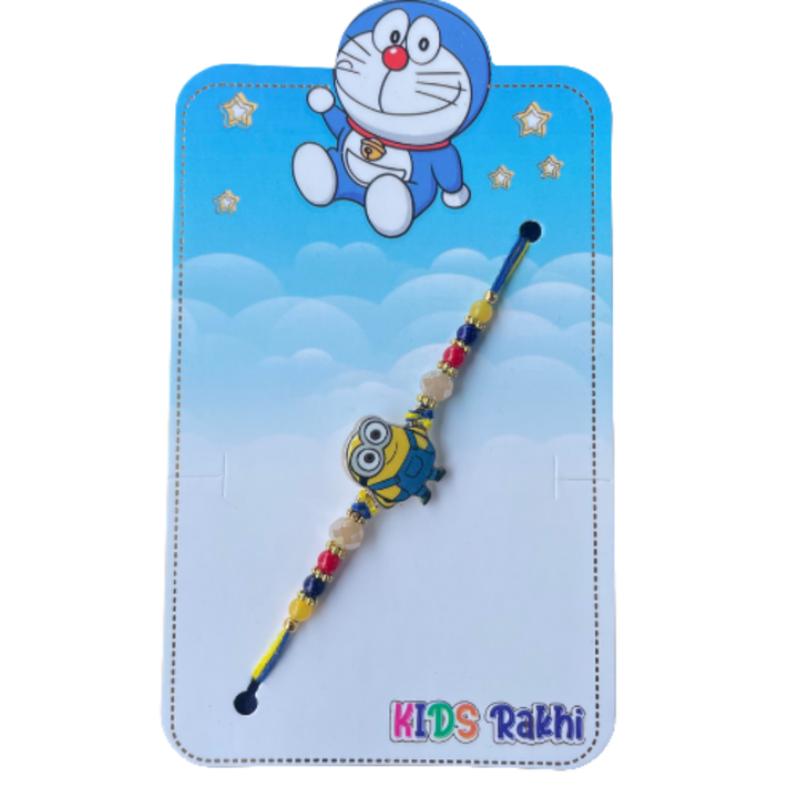 Giggle Guard Minion Rakhi with Ferrero Rocher Chocolate Gift Pack (4 pieces) , 50 g
