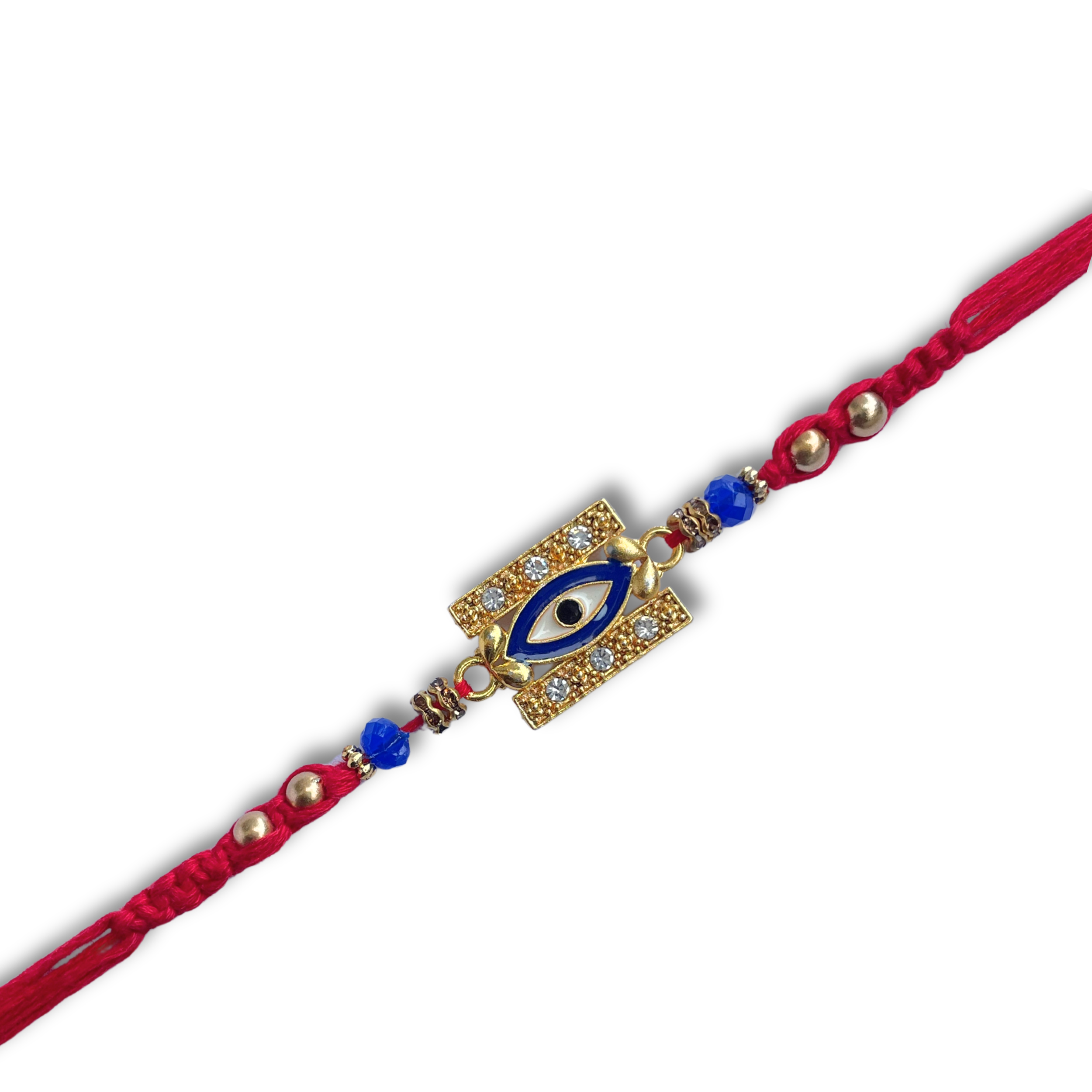 Evil Eye Rakhi with Bounty Milk Chocolate Bar - Coconut Filled, 57 g