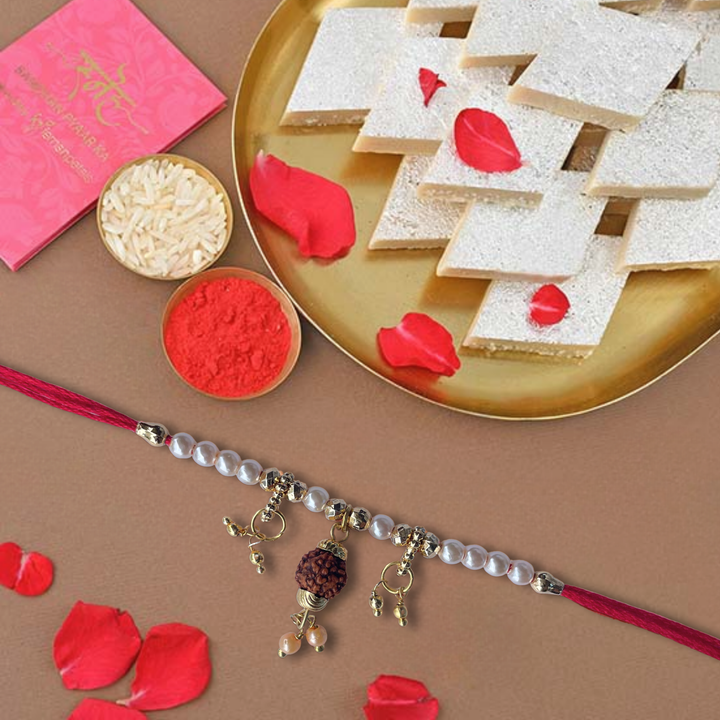 Buy RudraBond Divine Rakhi With Kaju Katli by Amul, 200 g