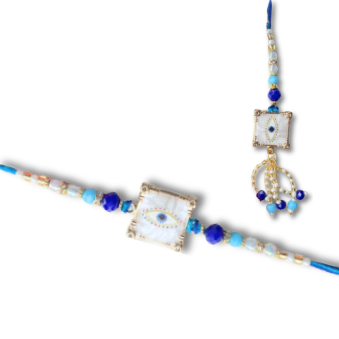 Nazariya Evil Eye Rakhi With Kaju Katli by Amul, 200 g
