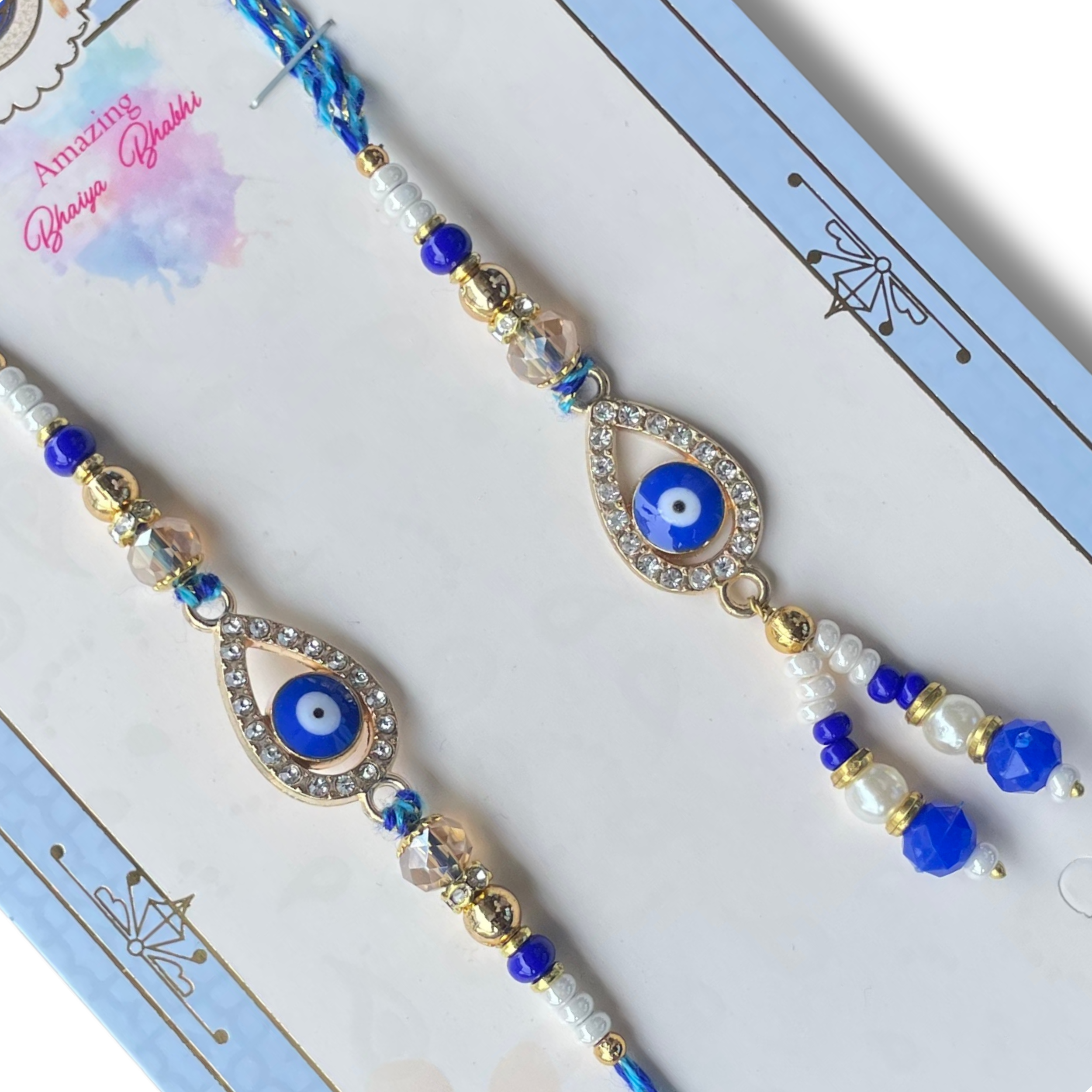 Nazar Raksha - Designer Evil Eye Rakhi Premia Badam (Almonds): 200 g