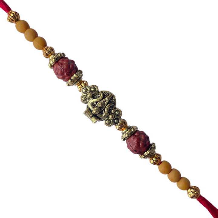 Vighnaharta Viraasat Rakhi - Ganesha Rudraksha Sacred Thread for Brother