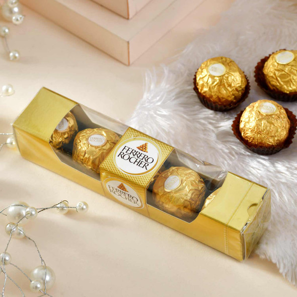 Ferrero Rocher Chocolate Gift Pack (4 pieces), 50 g