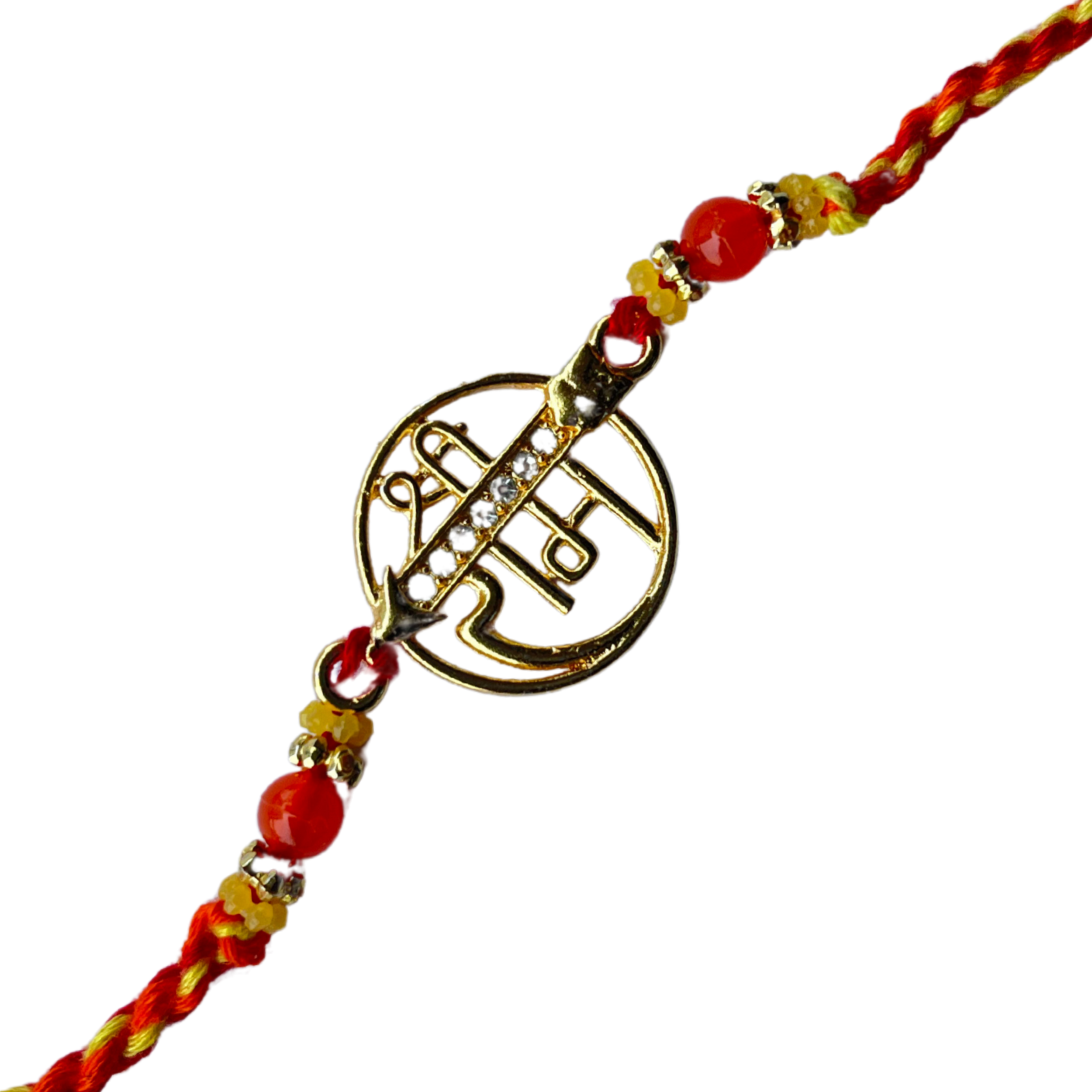 Shree Ram Rakhi with Stone & Bead Detailing