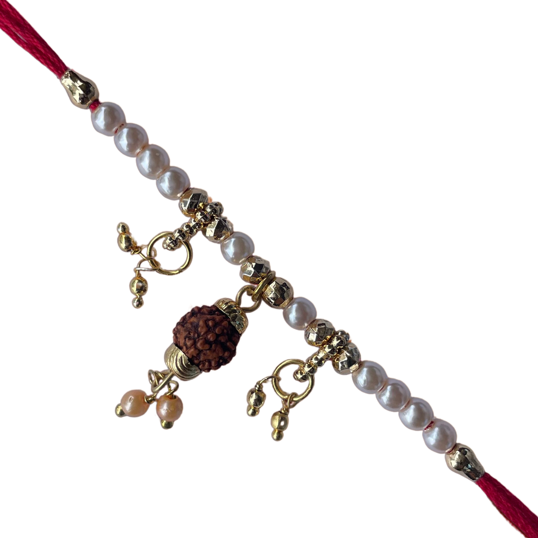 Buy RudraBond Divine Rakhi with Rudraksha and Pearls Online