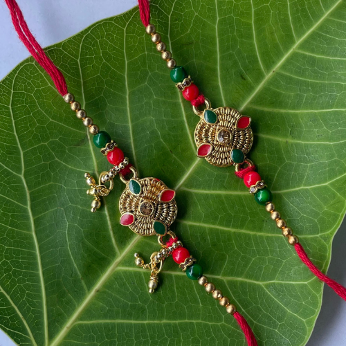 Bodhi Bond Rakhi - Divine, Earthy Rakhi with Spiritual Motif for Bhai Bhabhi