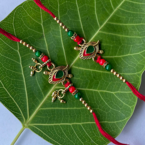 Trinetra Bond Rakhi - Handcrafted Spiritual Rakhi for Bhai Bhabhi