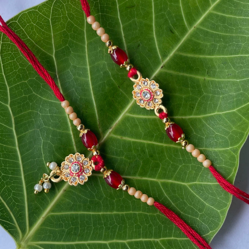 Lotus Snehbandhan - Handcrafted Floral Rakhi for Bhai Bhabhi