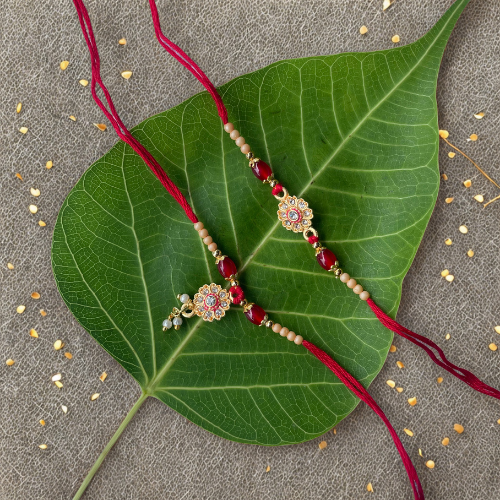 Lotus Snehbandhan - Handcrafted Floral Rakhi for Bhai Bhabhi