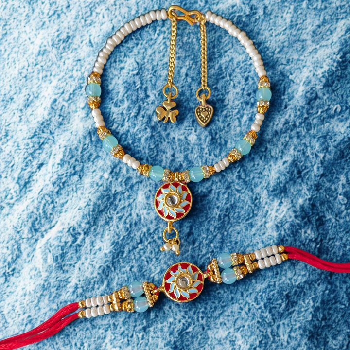 Chakra Vandana Rakhi Bracelet Set - Inspired by Lord Krishna’s Protection