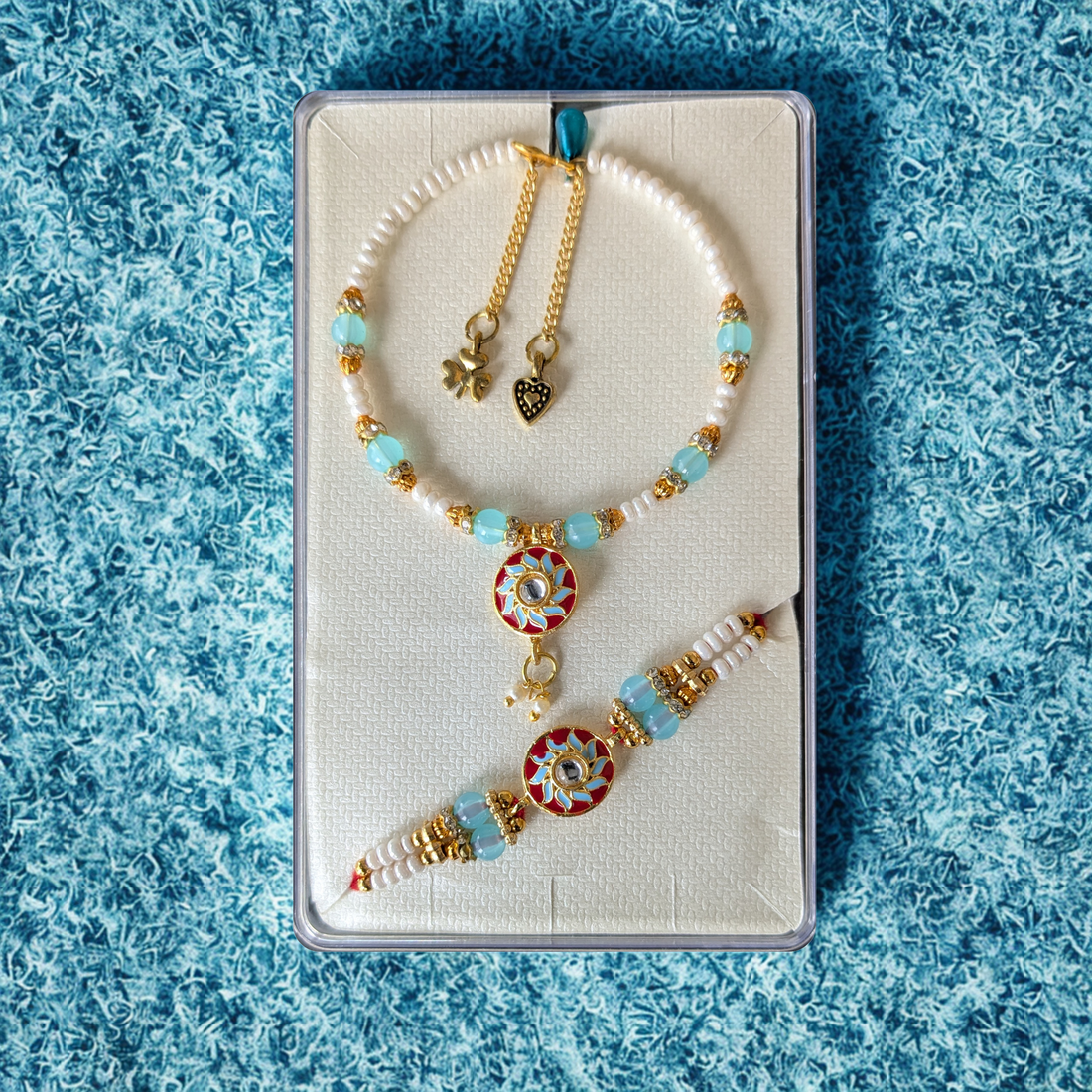 Chakra Vandana Rakhi Bracelet Set - Inspired by Lord Krishna’s Protection